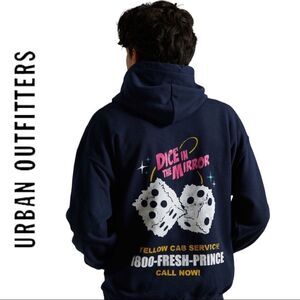 NEW Fresh Prince Urban Outfitters UO Dice In The Mirror Hoodie Sweatshirt S